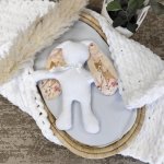 Snippit Remembrance Bunny White Customized Print In Ears