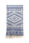 Turkish Bath Beach Towel 100% Cotton - C- Blue 100X180CM