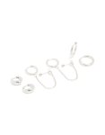 Waterproof Stainless Steel Chain & Huggie Earrings 3-PACK