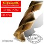 Drill Bit Hss Turbo Point 6.0MM 1/CARD