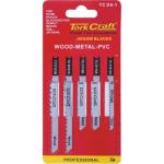 Tork Craft 5PC U Shank Jig Saw Blades Assorted Tc D5-1