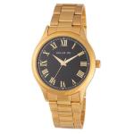 Gents Gold Bracelet Black Dial Watch