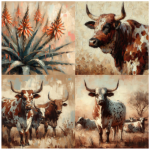 Tear Resistant Deco Print Nguni 4'S