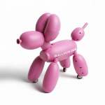 Balloon Dog With Wheels Pink
