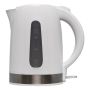 Elektra White Plastic Cordless Electric Kettle 1.7L With 360 Degree Base