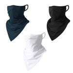 3 Pack Neck Gaiter With Ear Loops Balaclava Sun Protection Bandana Face Mask