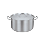 Pot Stainless Steel Deep Stockpot With Lid - 26X28CM 16L