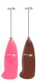 Bestsupplier Handheld Electric Milk Frother 2 Pcs Brown And Pink