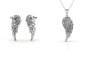 DESTINY Mikaeala Angel Wing Necklace Set With Swarovski Crystals