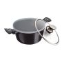 20CM Marble Coating Casserole With Lid - Carbon Pro Edition