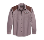 Men’s Hd-mc Shirt – Colorblocked – Blackened Pearl