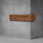 House Number & Mailbox D04 - 350H X 600D X 2000W / Matt Black / Warm White
