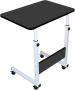 Bed Sofa Side Table With Wheels Height Adjustable Small Home Office Desk