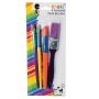 Brushes - Art Accessories - Assorted Sizes - Large - 4 Piece - 8 Pack