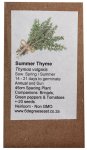 Heirloom Herb Seeds - Thyme - Summer Thyme