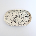 Eco-resin Terrazzo Soap Dish - Black & White