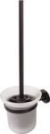Toilet Brush & Glass Holder Matt Black