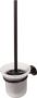 Toilet Brush & Glass Holder Matt Black