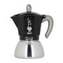 Bialetti Moka Induction Stovetop Espresso Maker / Moka Pot - Black / 6 Cup ~180ML Yield