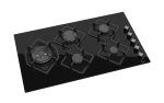 Ferre 90CM 4 Burner Built Gas In Hobs Black KA040
