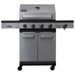 Alva - Sierra 4-BURNER Bbq With Side Burner Stainless Steel Black