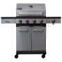 Alva - Sierra 4-BURNER Bbq With Side Burner Stainless Steel / Black