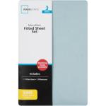 3 PC King Fitted Sheet Set Blue Haze