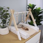 Changing Mat Cover Beige Earthy Buck Set