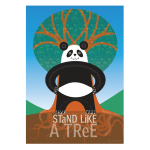 Stand Like A Tree Mindfulness Art Print