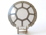 Parts Dish 6 X 6 Inverted - No Studs With Bar Handle With Sw 8 Spoke Radial Cockpit Pattern 18675PB02