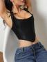 Women's Solid Color Sleeveless Slim Fit Body Shaper Casual Resort Wear