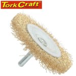 Tork Craft Wire Wheel Brush 63MM X 6MM Shaft Blister