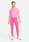 Nike W Nk Df Ic One Ss Top Ce Aop - Pinksicle & Burgundy Crush