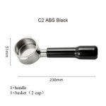 Coffee Accessories 2 Ears Naked Coffee Portafilter C2 Abs Black