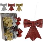 No Brand Hang Deco Bow Glitter 72PCS 3ASS Clr AWR202660
