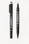 Permanent Black Marker Box Of 10 Dual Tip With Fine Liner Pen