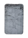 Grey Faux Fur Rectangular Mat - 50 X 80CM Grey