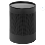 Special Steel Litter Bin – Wide – Perforated – Swivel Lid And Bin Liner – 754BL