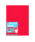 A4 Bright Board 100 Red