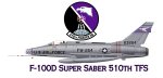 F-100D Super Saber 510TH Fts Mug