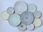 Metal Multi Color Plates Wall Hanging 70X97CM