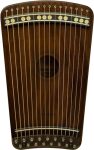 Guitar Harp Hanago MD28 16 Strings But Playable 28 Notes Single-fret Fingerboard With Piano Array Portable A4 Size All Solid Woo
