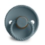 Rope Latex Baby Pacifier - Stone Blue Size 2