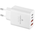 Volkano Quad Series 2X Pd Usb-c 2X Usb-a 3A 35W Wall Charger VK-8059-WT