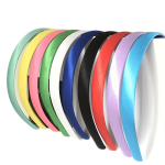 10PCS Wide Headband For Women Solid Color Head Hoop Fabric Headdress For Diy Elegant Hair Band