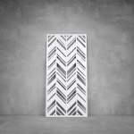 Laser Cut Screen - Design 136 - 2000 X 1000 X 20 Matt White Outdoor