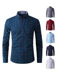 Geometric Pattern Men's Stylish Daily Long Sleeve Button Up Shirt Spring Fall Creative Gift For Men