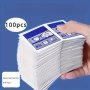 100-PACK Quick Clean Disposable Lens Wipes Pre-moistened Decontamination Cloths For Glasses Screens & Camera Lenses Anti-fog Streak-free Cleaning Towelettes