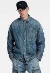 G-star Raw Boxy Fit Overshirt Ls Sapa Denim R - Faded Monsoon