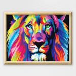 Adult Paint By Numbers With Frame - Lion